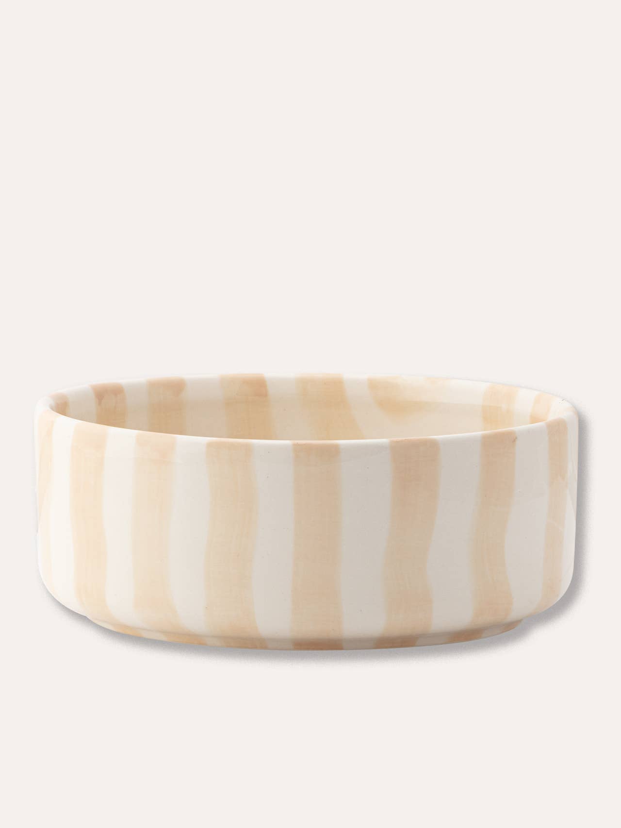 Magazin Minori - STRIPES Schale | boho beige - ROSA ECK - Beige, Schüssel,