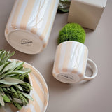 Magazin Minori - STRIPES Tasse (300 ml) | boho beige - ROSA ECK - Beige, boho beige,
