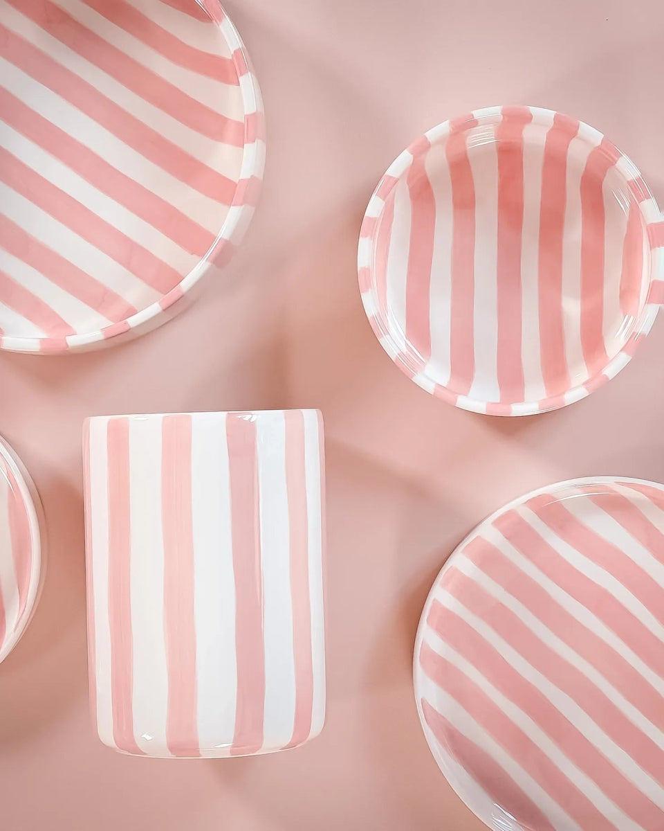 Magazin Minori - STRIPES Tasse (300 ml) • incanto rose - Kaffee - und Teetasse - ROSA ECK Concept Store