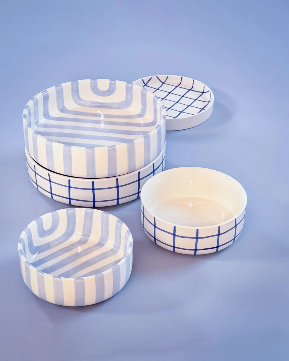 Magazin Minori - STRIPES Tasse (300 ml) • morning azzurro - ROSA ECK Concept Store