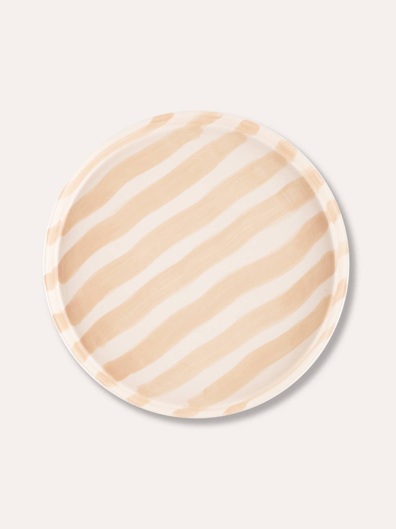 Magazin Minori - STRIPES Teller | boho beige - ROSA ECK - Beige, ,