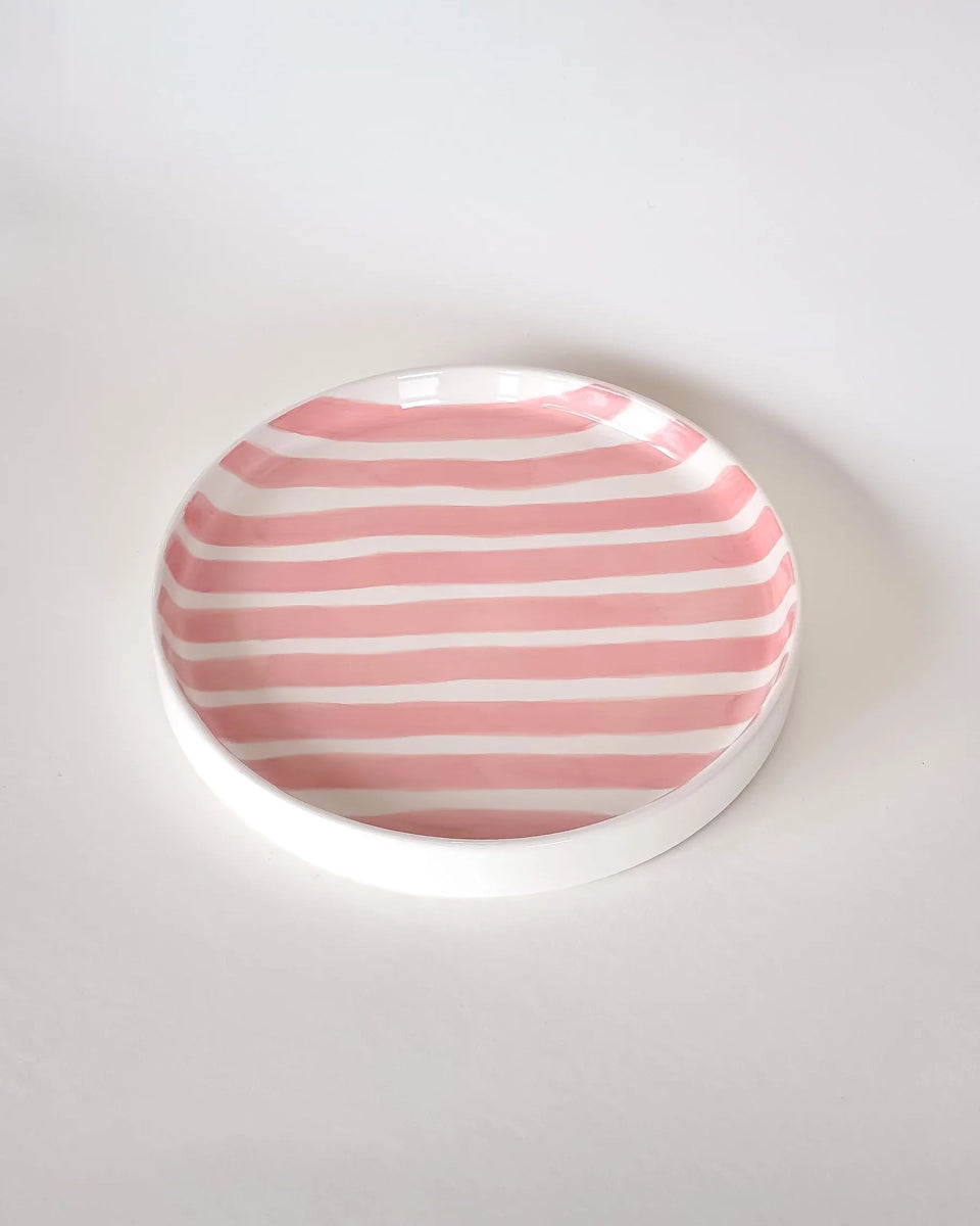 Magazin Minori - STRIPES Teller • incanto rose - Teller - ROSA ECK Concept Store
