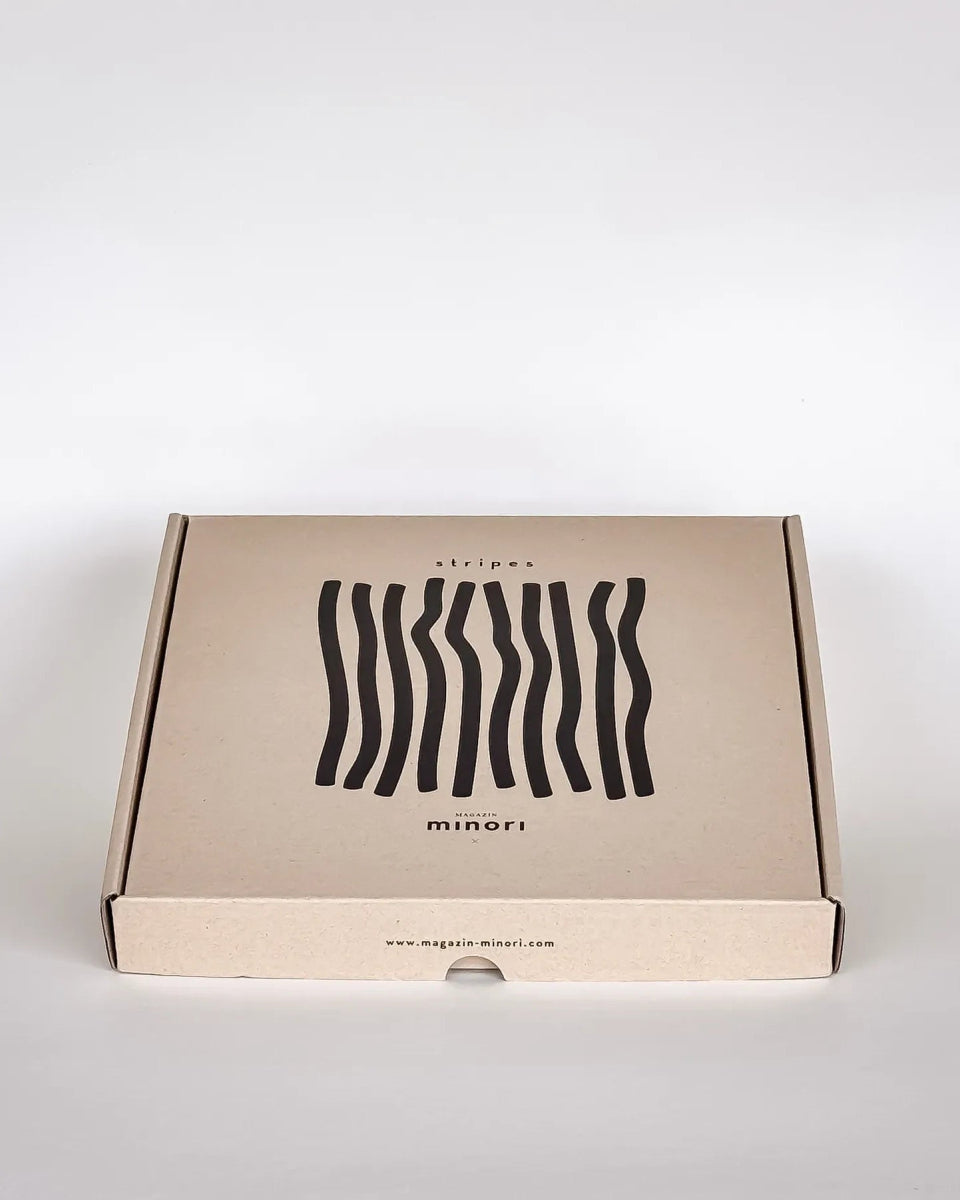Magazin Minori - STRIPES Teller • morning azzurro - Teller - ROSA ECK Concept Store