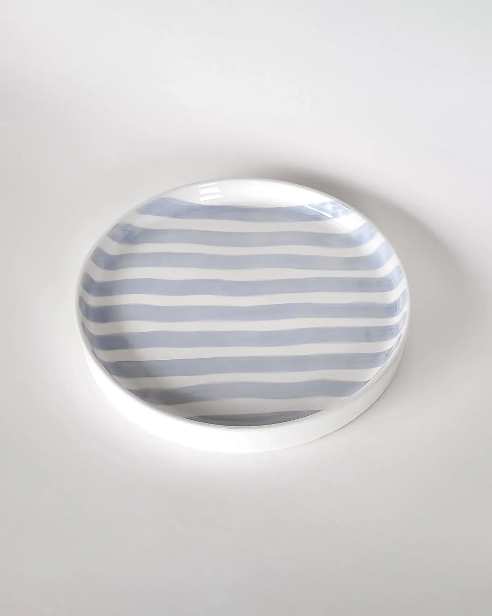 Magazin Minori - STRIPES Teller • morning azzurro - Teller - ROSA ECK Concept Store