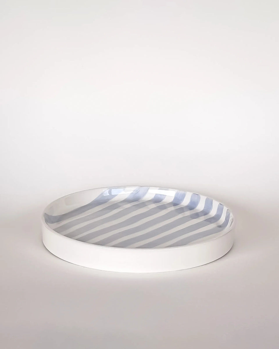 Magazin Minori - STRIPES Teller • morning azzurro - Teller - ROSA ECK Concept Store
