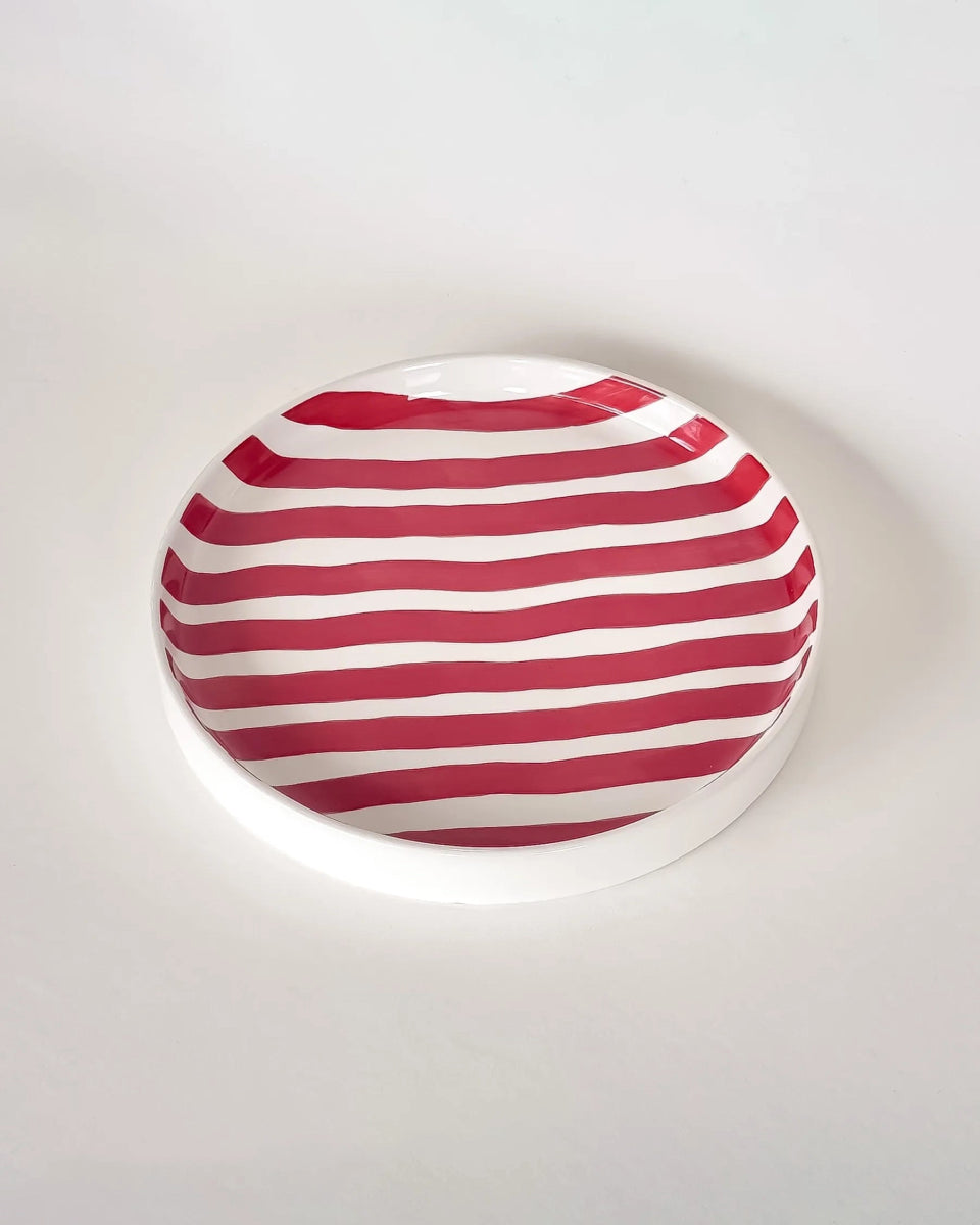 Magazin Minori - STRIPES Teller • tramonto red - Teller - ROSA ECK Concept Store