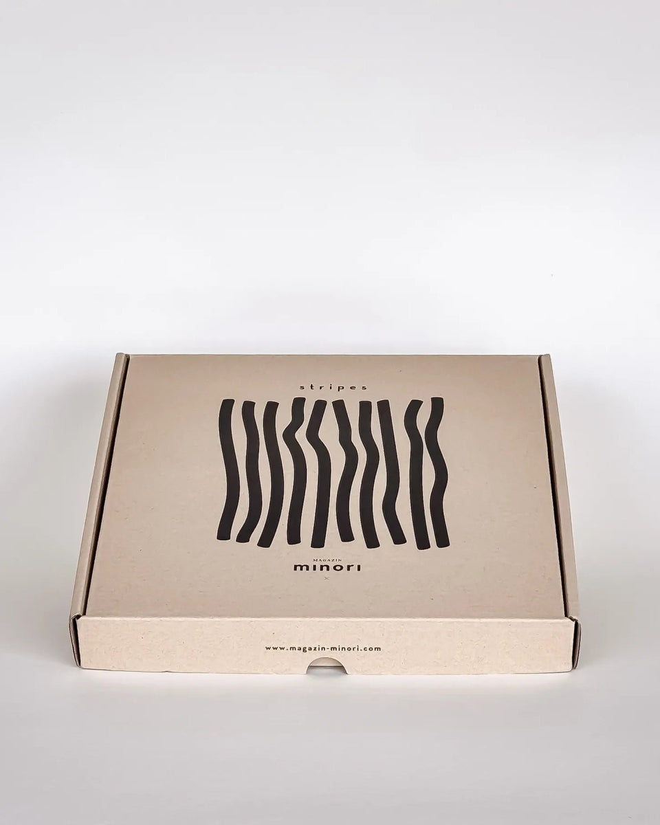 Magazin Minori - STRIPES Teller • tramonto red - Teller - ROSA ECK Concept Store