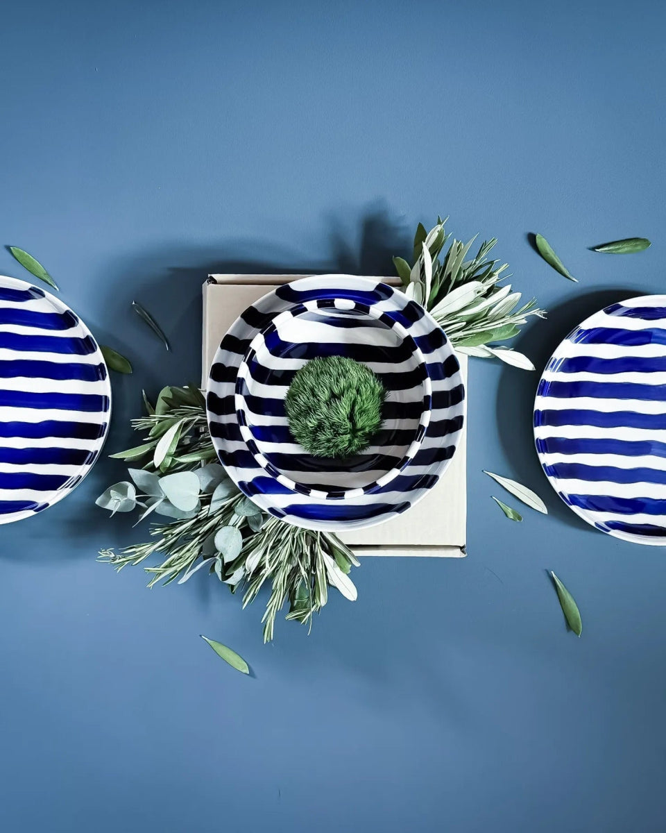 Magazin Minori - STRIPES Vase • mare blue - Vase - ROSA ECK Concept Store
