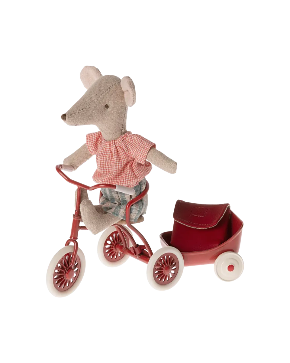 Maileg - Dreiradmaus Große Schwester • Rot - Spielzeug - ROSA ECK Concept Store
