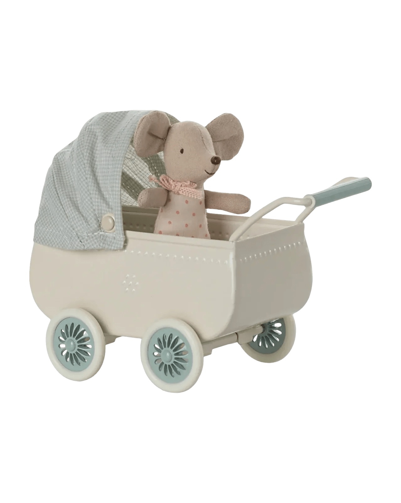 Maileg - Kinderwagen mit Babymaus | Minze - Spielzeug - ROSA ECK Concept Store
