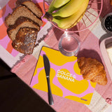 MAMF - DOLCE & BANANA Frühstücksbrettchen - Tablett - ROSA ECK