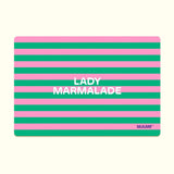 MAMF - LADY MARMELADE Frühstücksbrettchen - ROSA ECK - Brett, Grün, Linien