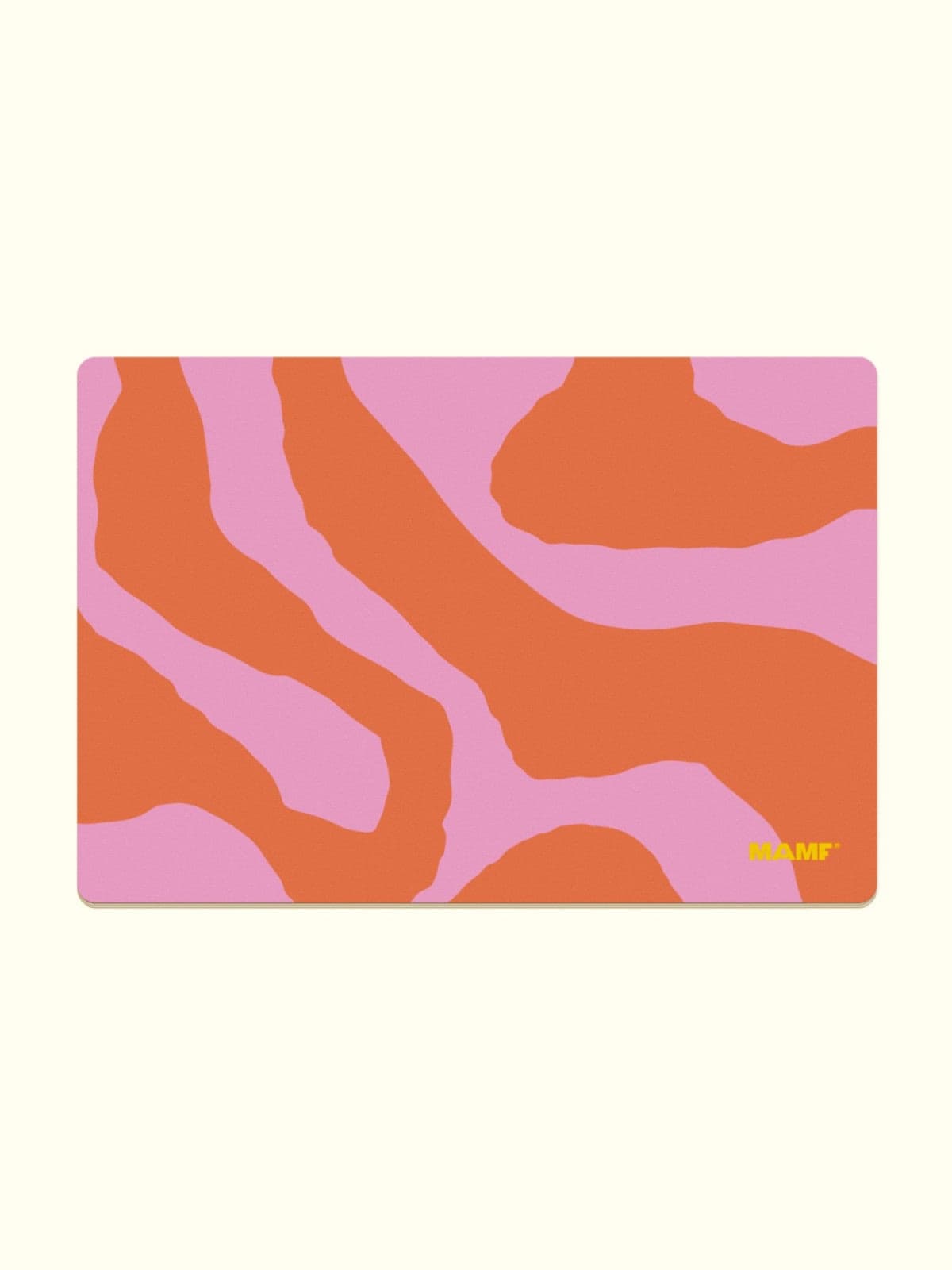 MAMF - SNACKS SELLS Frühstücksbrettchen - ROSA ECK - Brett, Orange, Rot
