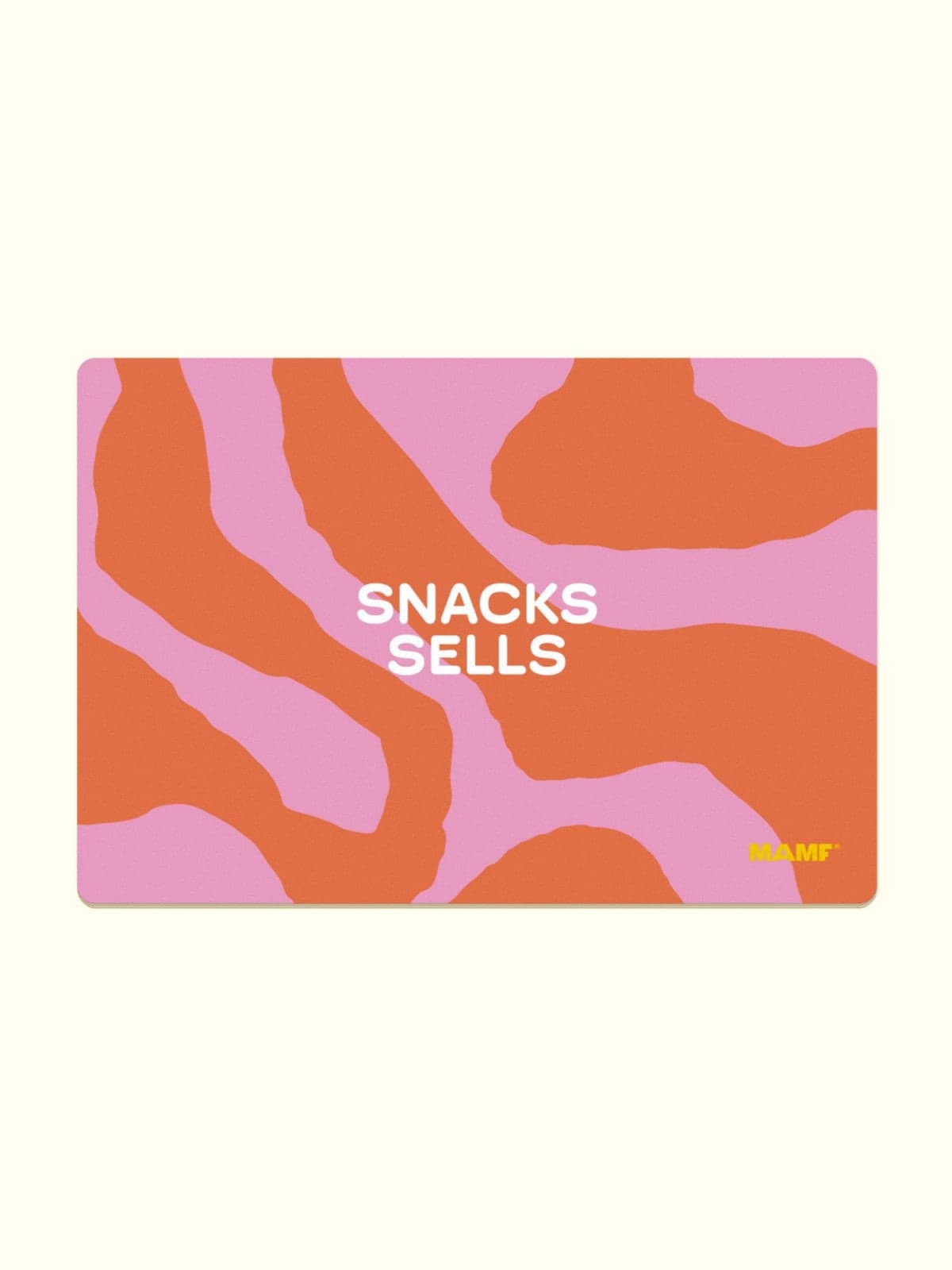 MAMF - SNACKS SELLS Frühstücksbrettchen - ROSA ECK - Brett, Orange, Rot