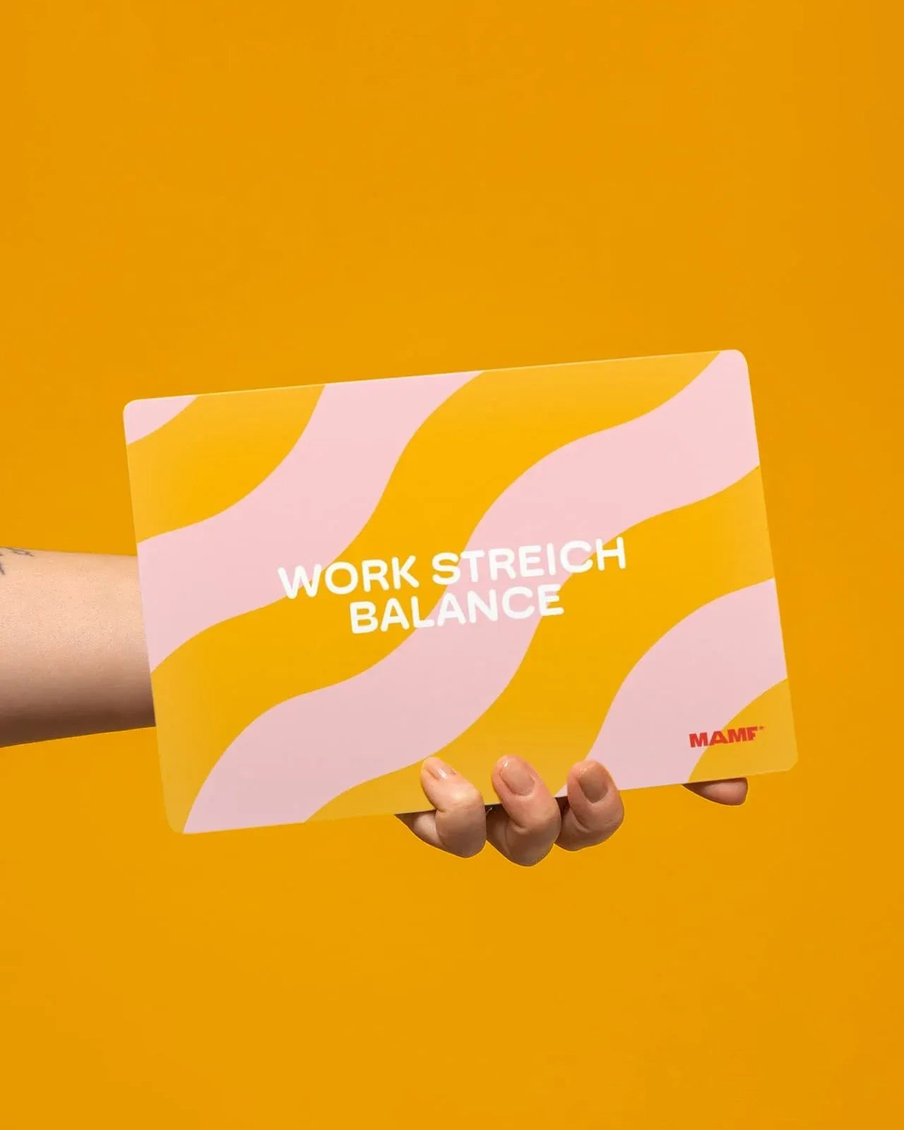 MAMF - WORK STREICH BALANCE Frühstücksbrettchen - Tablett - ROSA ECK Concept Store