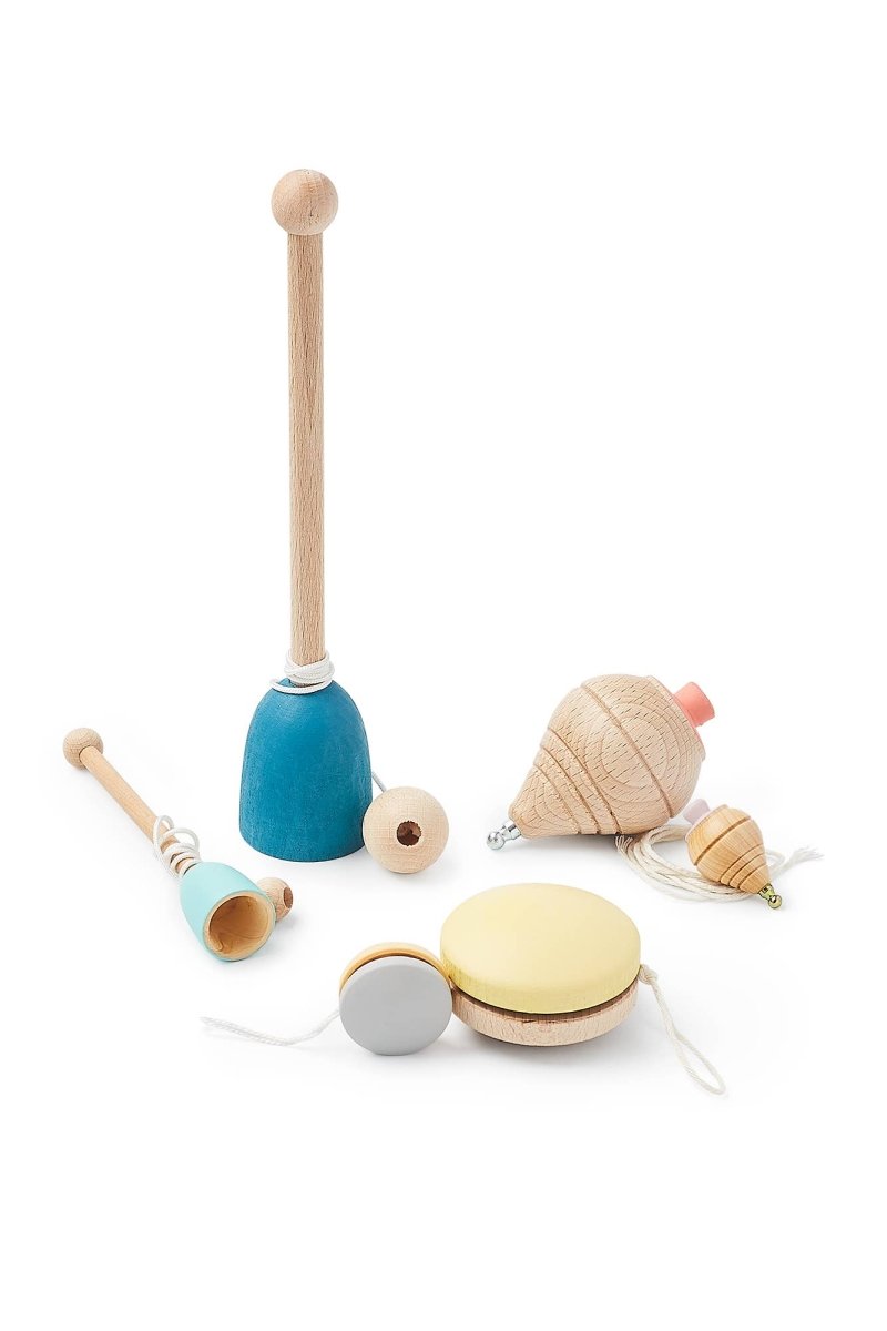 Me&mine - MINI YOYO Kinderspielzeug Blau - ROSA ECK - Blau, Holz,
