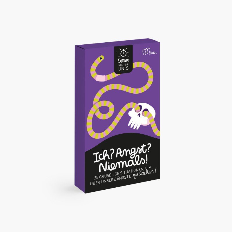 Minus éditions - ICH? ANGST? NIEMALS! Fragespiel - ROSA ECK - 5 Minuten nur für uns, Karten,