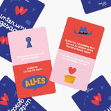 Minus éditions - UNTER UNS GESAGT! Fragespiel - ROSA ECK - 5 Minuten nur für uns, Karten,