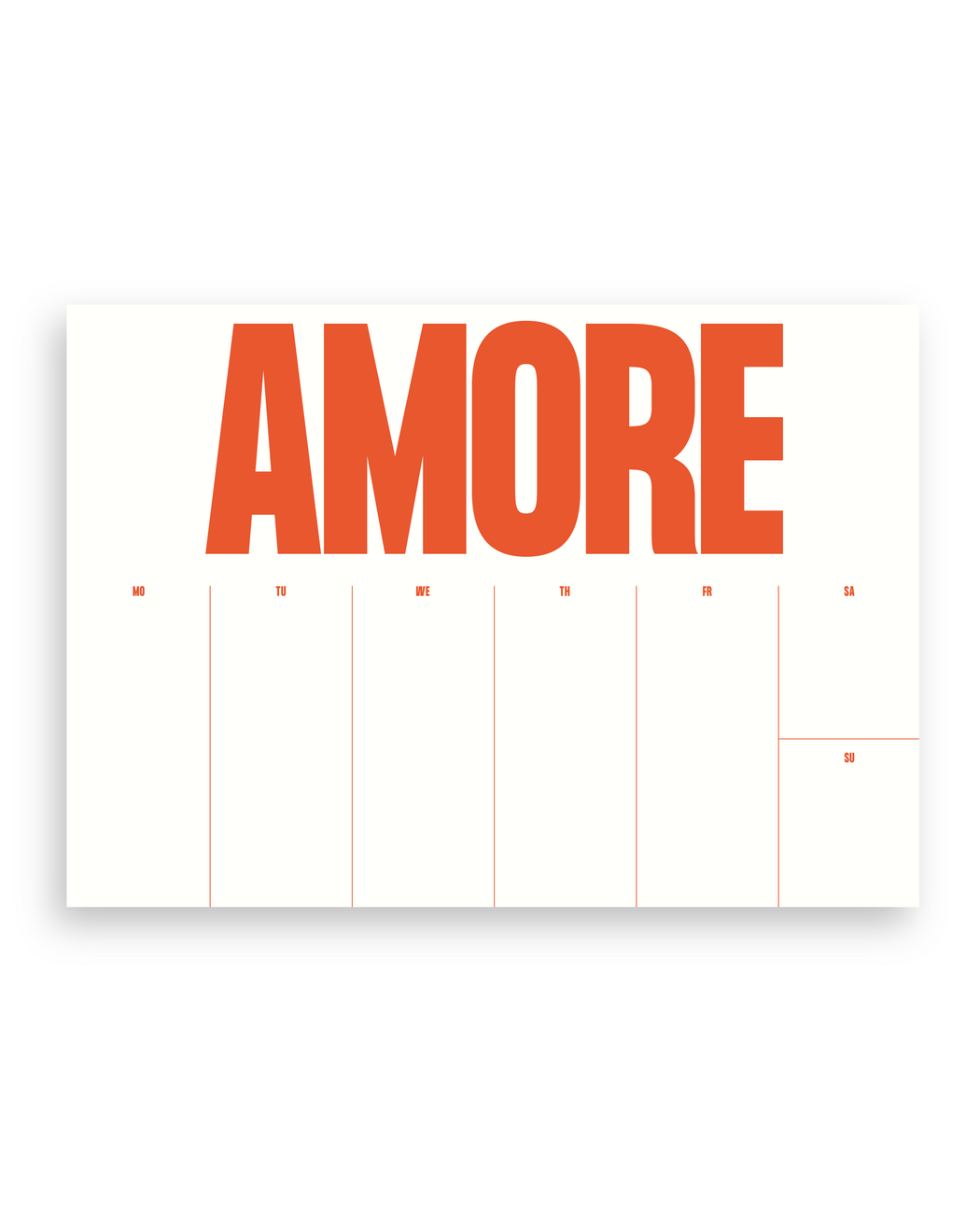 Navucko - Wochenplaner AMORE, DIN A4 - Terminplaner - ROSA ECK - , ,