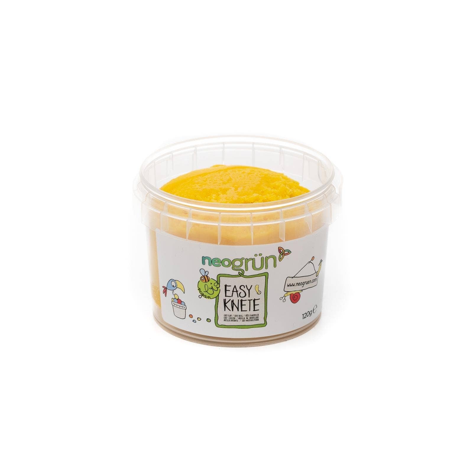 NEOGRÜN - Bio - Easy - Knete vegan (120 g) | Gelb - ROSA ECK - , ,