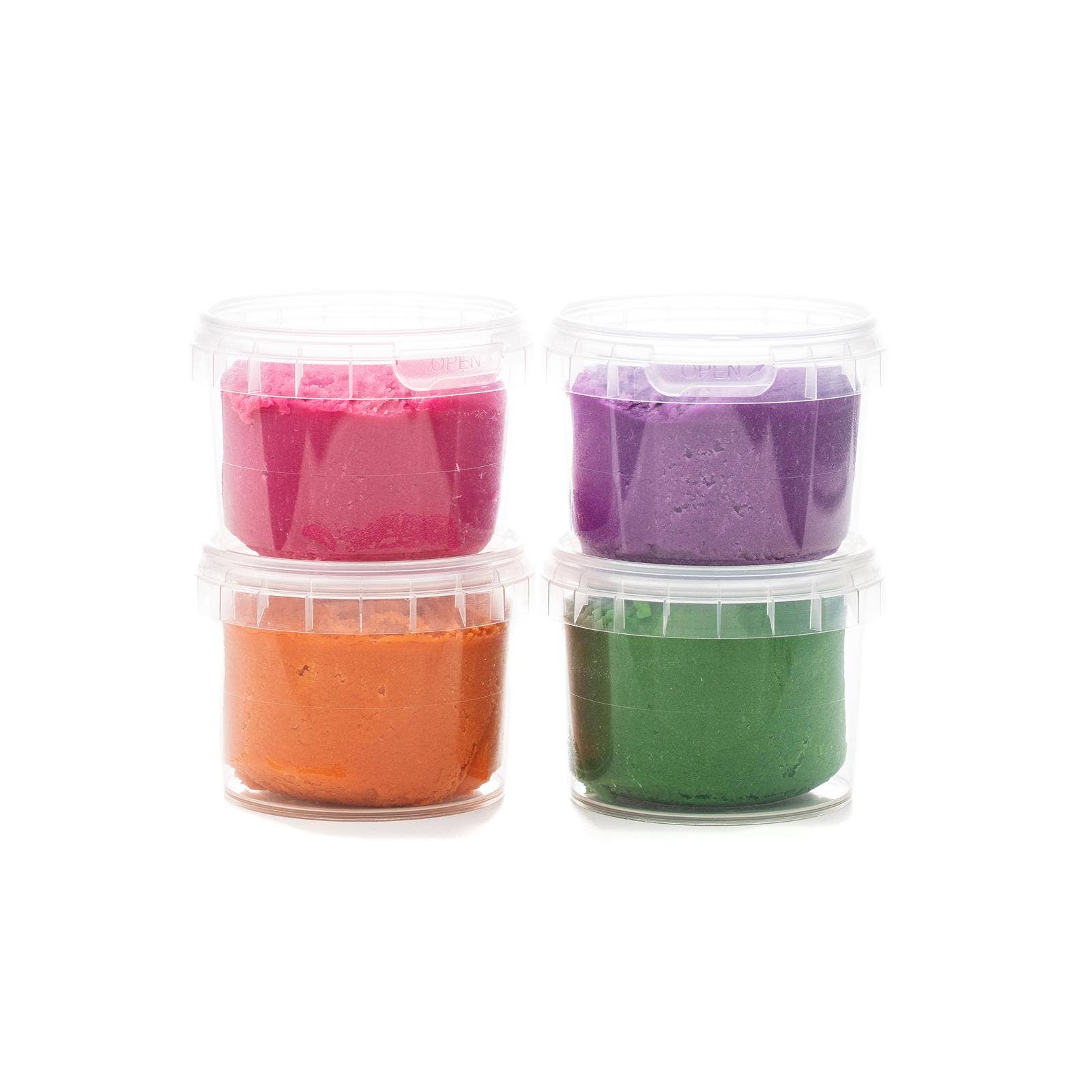 NEOGRÜN - LOKI Bio - Easy - Knete vegan (4er - Set) - ROSA ECK - , ,