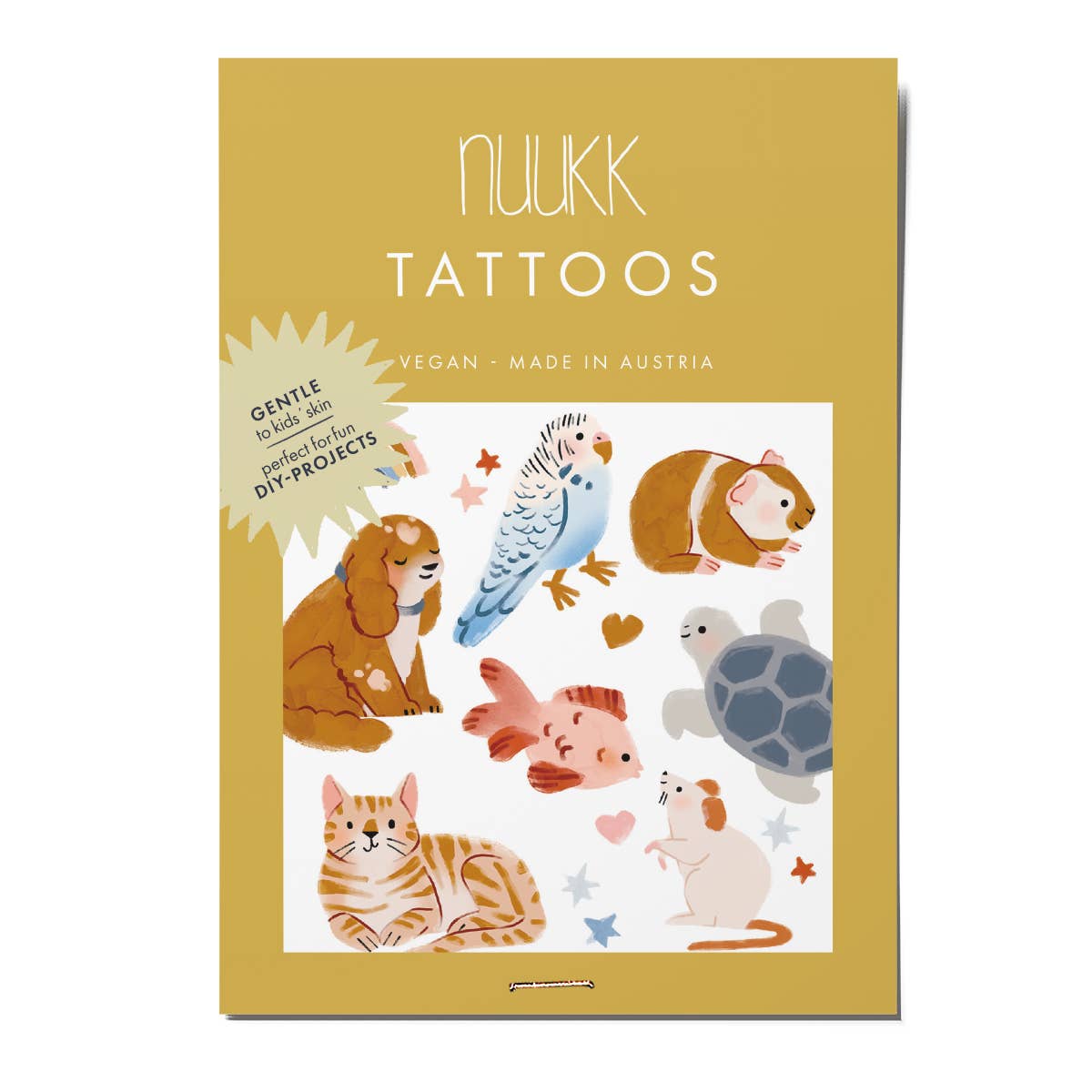 nuukk - HAUSTIERE Kindertattoos - ROSA ECK - 1.48, ,