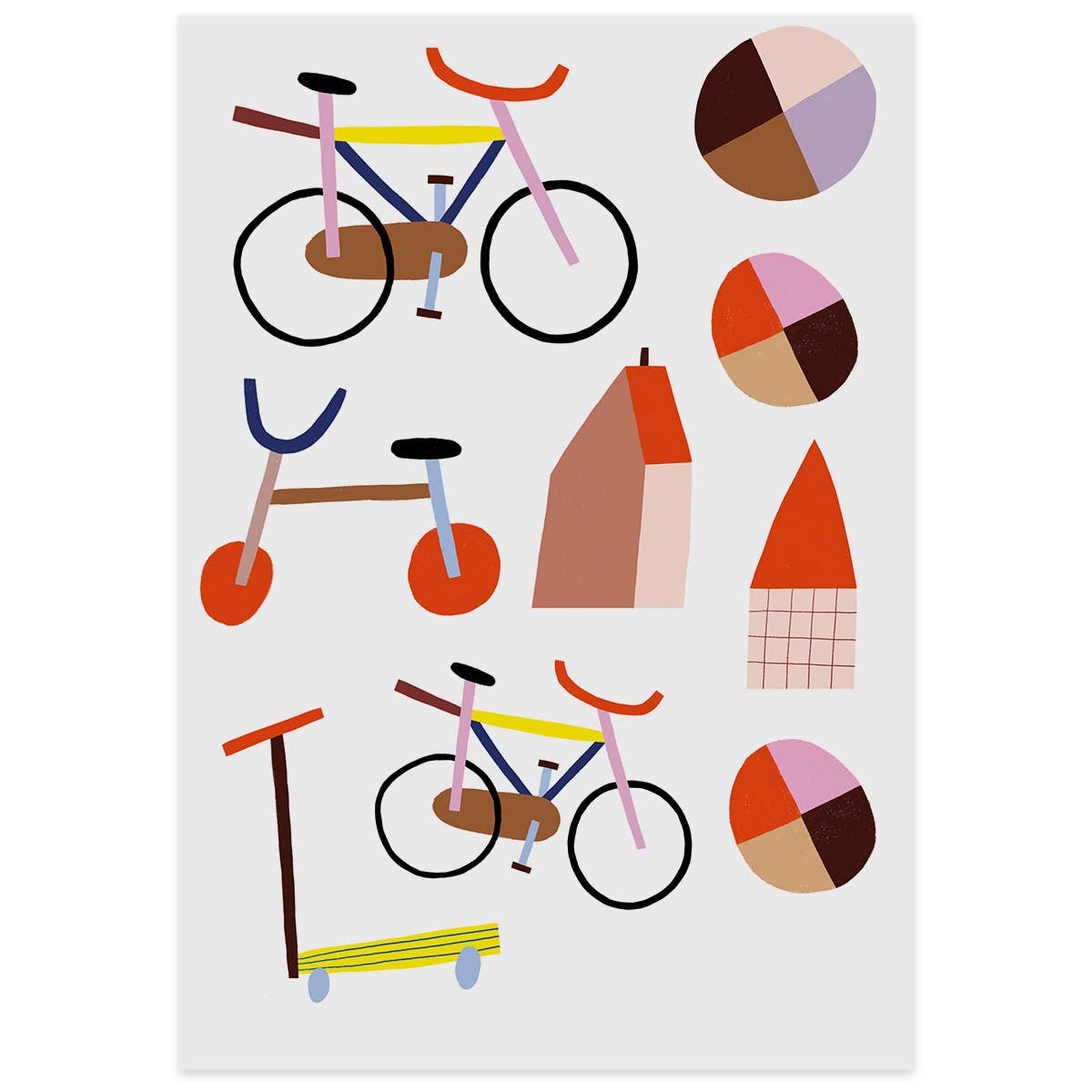 nuukk - FAHRRAD Bügelbilder - ROSA ECK - , ,