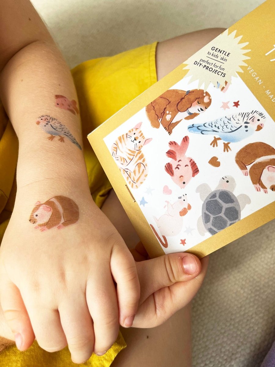 nuukk - HAUSTIERE Kindertattoos - ROSA ECK - 1.48, ,