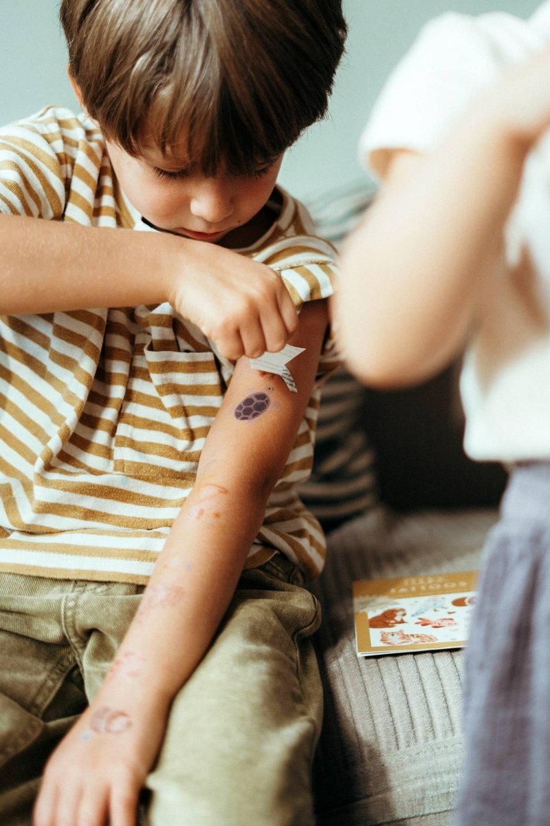 nuukk - HAUSTIERE Kindertattoos - ROSA ECK - 1.48, ,