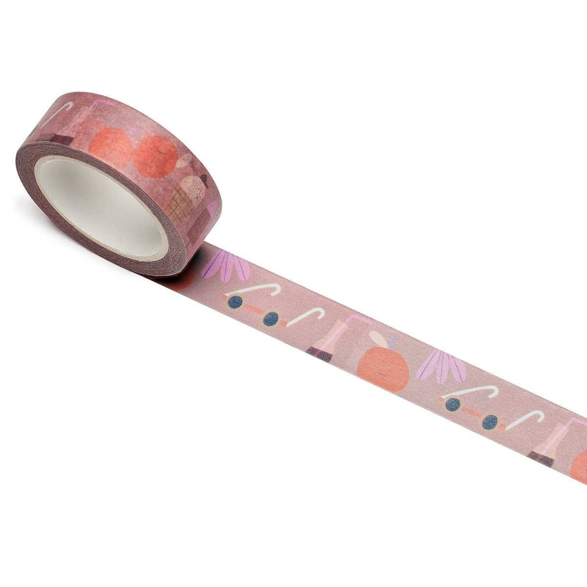 nuukk - SOMMER Washi Tape - ROSA ECK - 1 - 5 €, Lila,