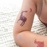 nuukk - WALDTIERE Kindertattoos - ROSA ECK - 1.32, Elena Comte,