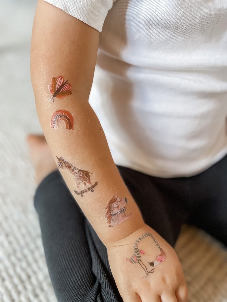 nuukk - WUNDERLAND Kindertattoos - ROSA ECK - 1.34, Halfbird,