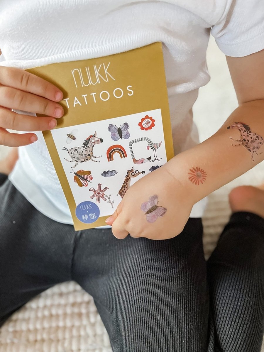 nuukk - WUNDERLAND Kindertattoos - ROSA ECK - 1.34, Halfbird,
