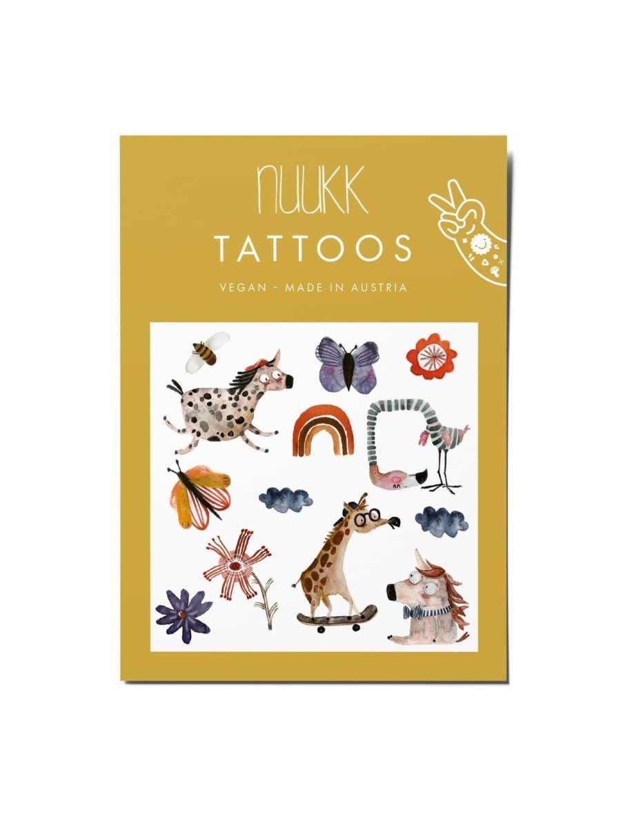 nuukk - WUNDERLAND Kindertattoos - ROSA ECK - 1.34, Halfbird,