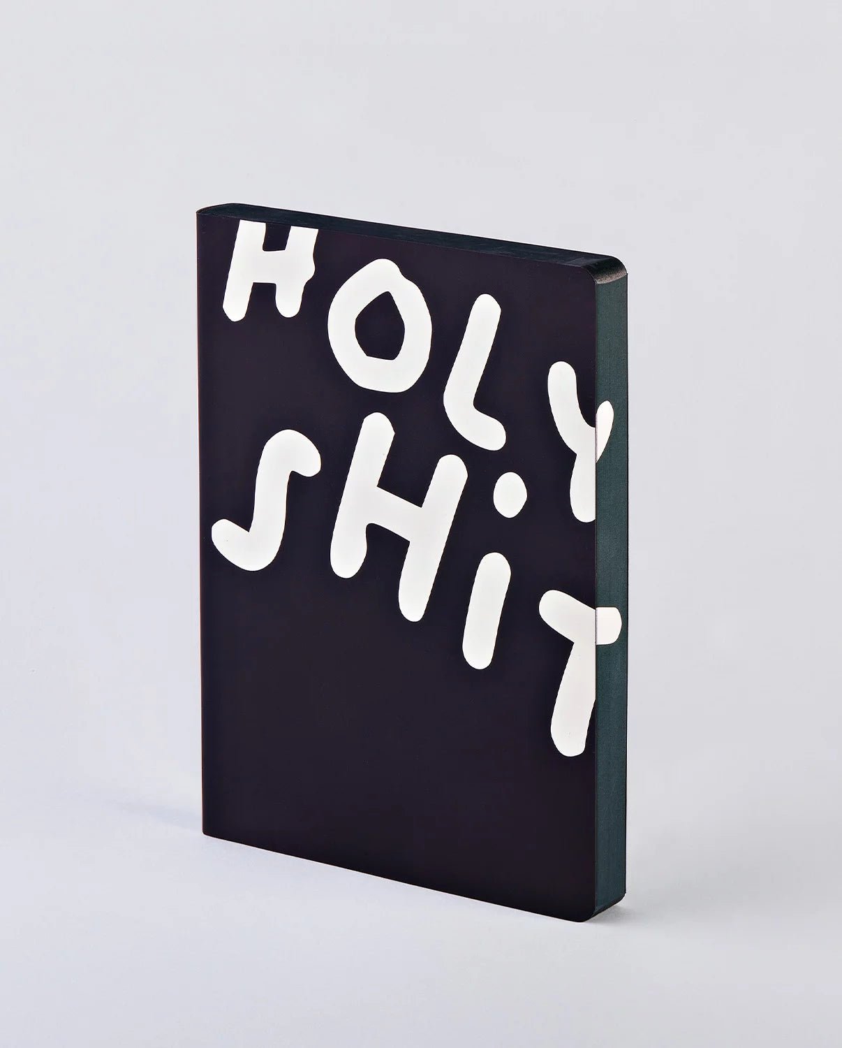 nuuna - GRAPHIC Notizbuch (A5+) Holy Shit - ROSA ECK - L, Schwarz,
