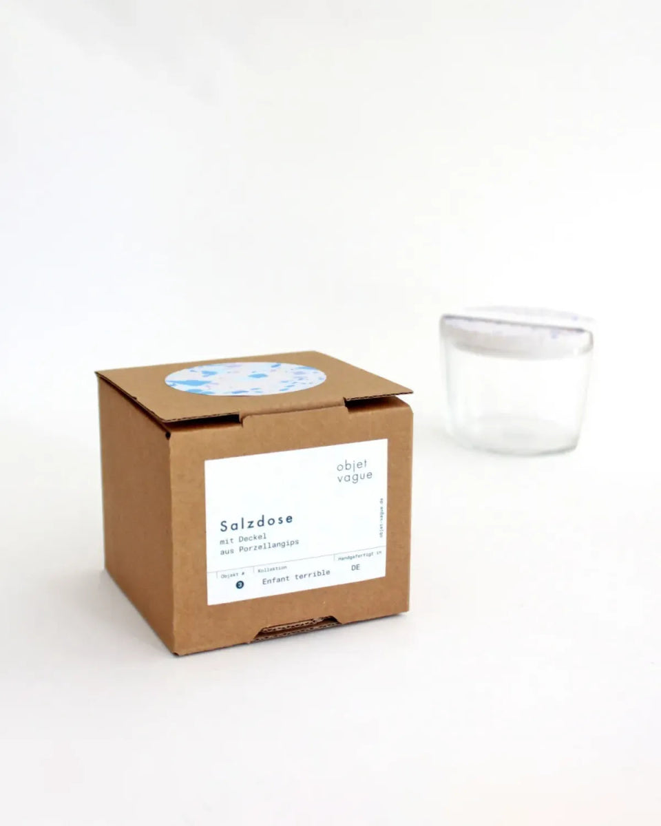 objet vague - Terrazzo Salzdose • Creme - lila - Dose - ROSA ECK Concept Store