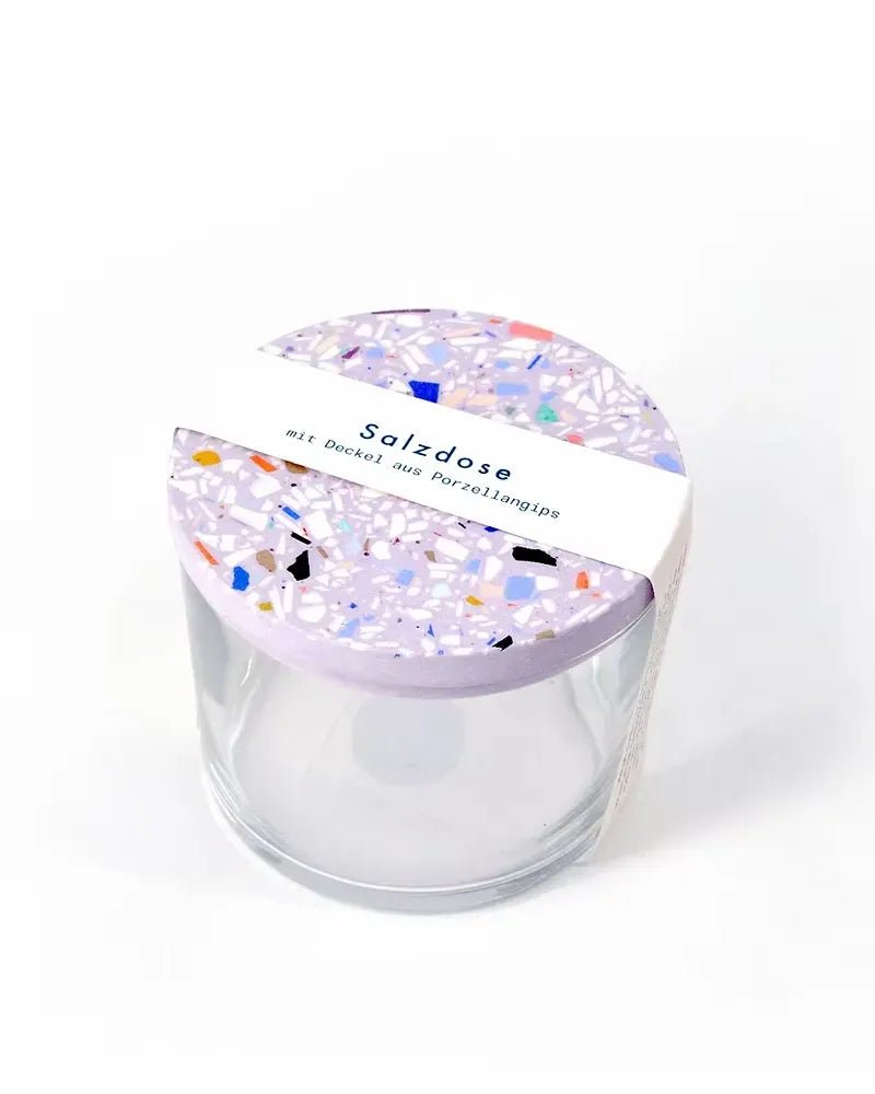 objet vague - Terrazzo Salzdose • Flieder - Dose - ROSA ECK Concept Store
