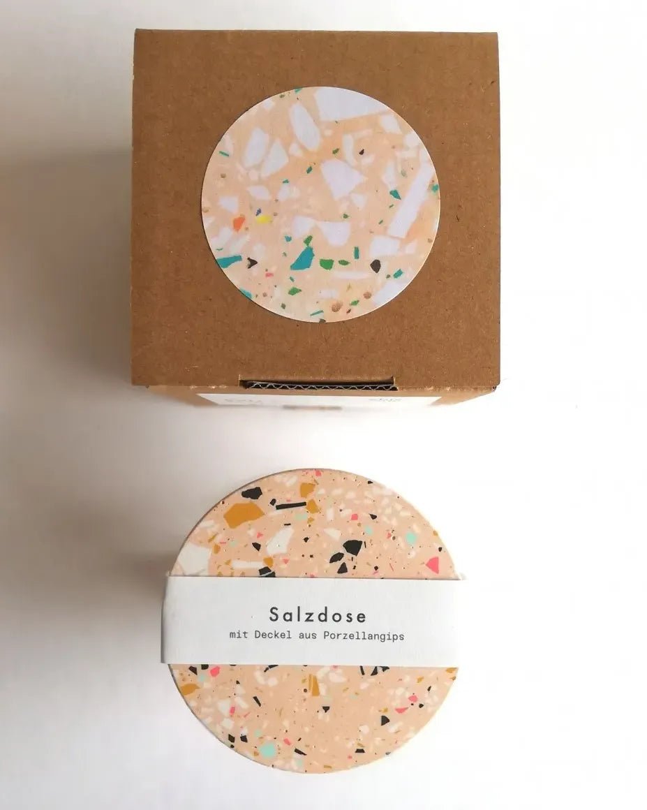 objet vague - Terrazzo Salzdose • Koralle - Dose - ROSA ECK Concept Store