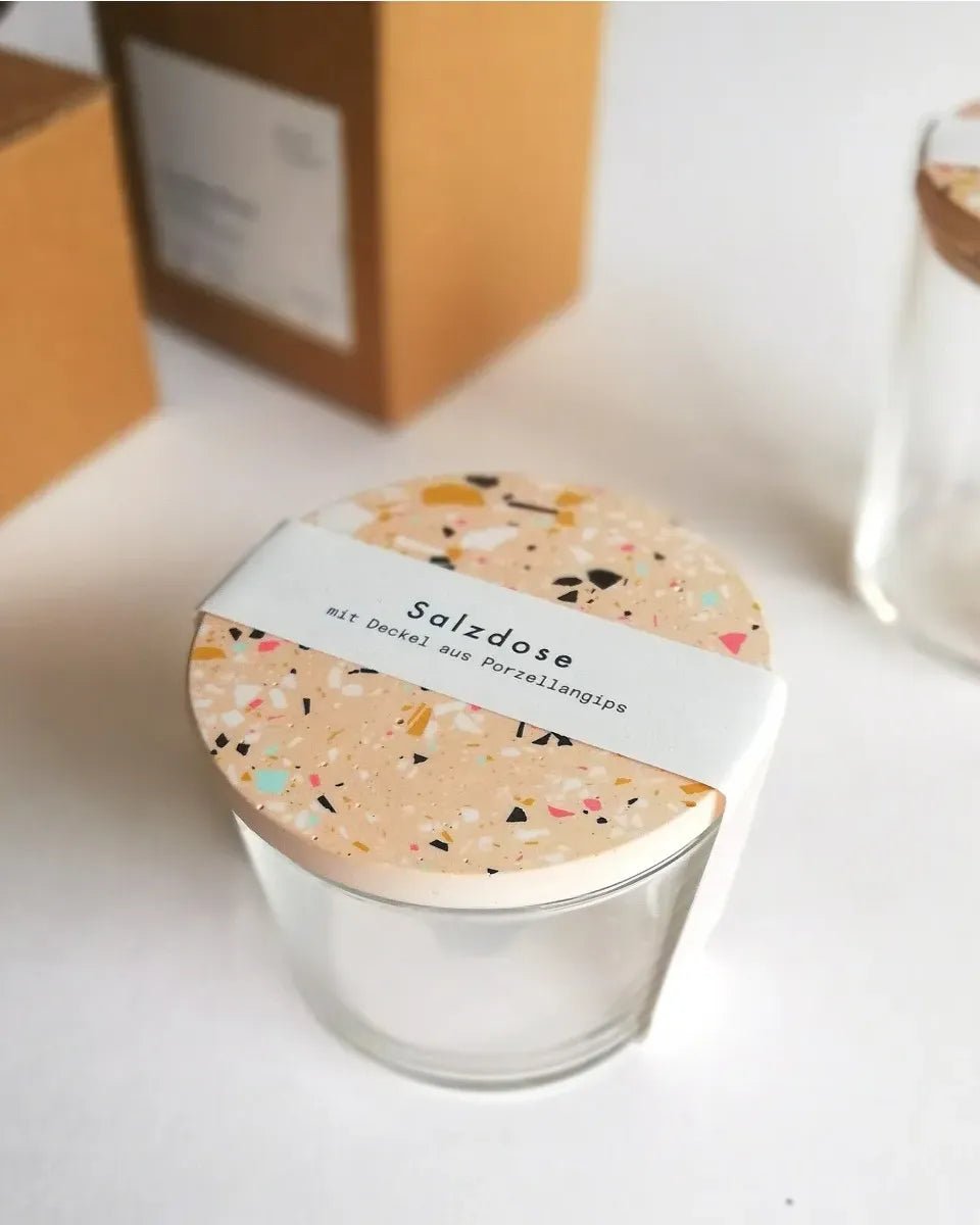 objet vague - Terrazzo Salzdose • Koralle - Dose - ROSA ECK Concept Store