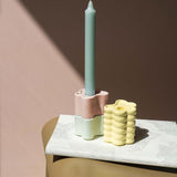 Octaevo - FLORA Kleiner Kerzenhalter | Mint - ROSA ECK - Grün, ,