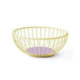 Octaevo - IRIS Obstkorb (⌀ 19 cm) Gelb/Lila - ROSA ECK - Gelb, Lila,