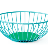 Octaevo - IRIS Obstkorb (⌀ 19 cm) Hellblau/Grün - ROSA ECK - Grün, ,