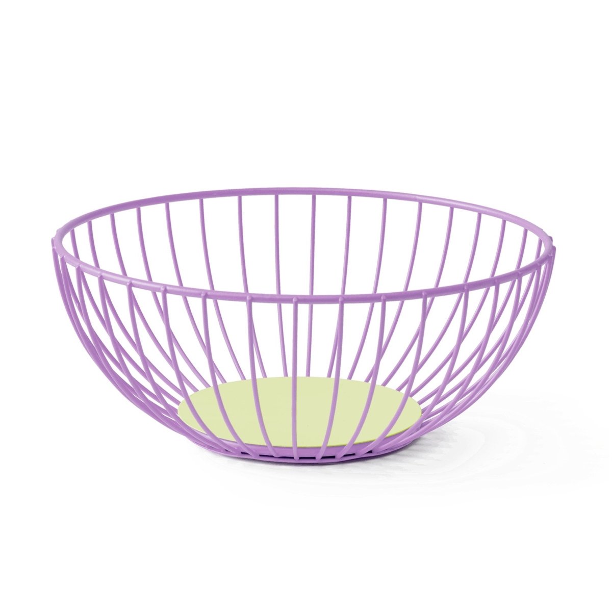 Octaevo - IRIS Obstkorb (⌀ 25 cm) Lila/Limette - ROSA ECK - Lila, ,