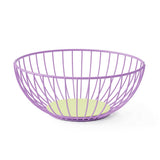 Octaevo - IRIS Obstkorb (⌀ 25 cm) Lila/Limette - ROSA ECK - Lila, ,