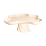 Octaevo - TEMPLO Hohes Tablett | Ivory - ROSA ECK - Beige, Weiß,