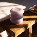 Octaevo - TEMPLO Kerze | Pale Lilac - ROSA ECK - Lila, ,