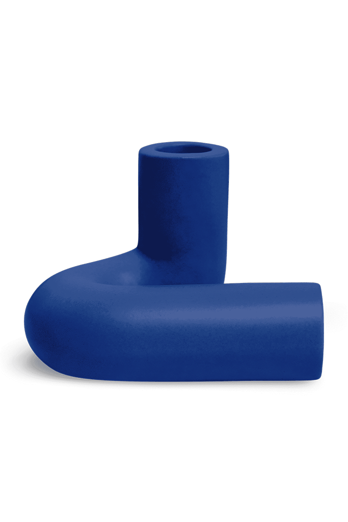 Octaevo - TEMPLO Kerzenhalter | Dark Blue - ROSA ECK - Blau, ,