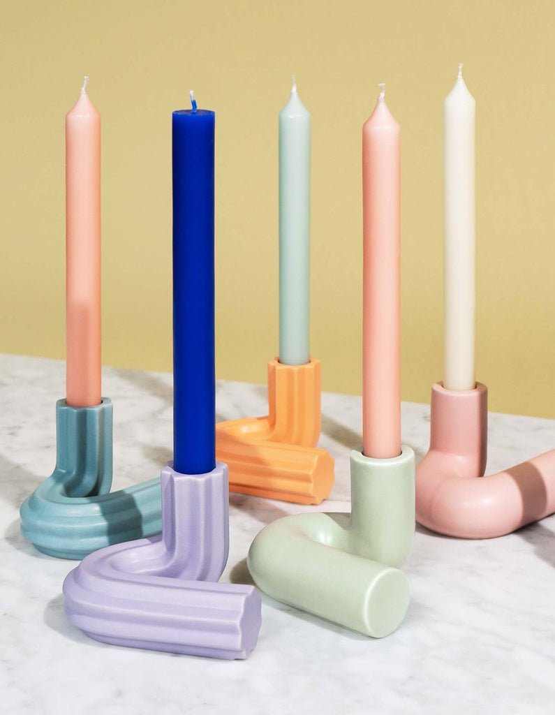 Octaevo - TEMPLO Kerzenhalter | Light Mint - ROSA ECK - Grün, ,