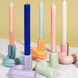 Octaevo - TEMPLO Kerzenhalter | Light Mint - ROSA ECK - Grün, ,