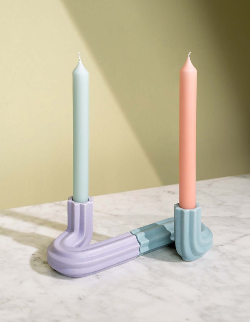 Octaevo - TEMPLO Kerzenhalter | Lilac - ROSA ECK - Lila, ,
